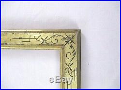 Antique Fits 8.25 X 10.25 19c Gold Gilt Eastlake Hand Carved Picture Frame
