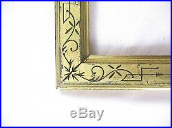 Antique Fits 8.25 X 10.25 19c Gold Gilt Eastlake Hand Carved Picture Frame