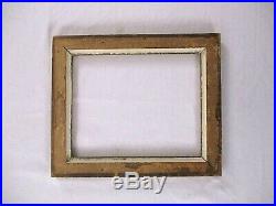 Antique Fits 8.25 X 10.25 19c Gold Gilt Eastlake Hand Carved Picture Frame