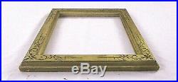 Antique Fits 8.25 X 10.25 19c Gold Gilt Eastlake Hand Carved Picture Frame