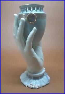 Antique French CHARLES PILLIVUYT Parian Porcelain Victorian Hand Vase Amphora