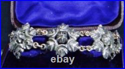 Antique Georgian Diamond Brides Brooch Sterling Silver Gold Victorian 18th Cent