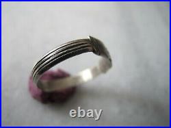 Antique Georgian\ Victorian Silver Clasped Hands Ring