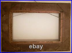 Antique Hand Carved Wood Gilded Frame Perfect Condition Size 14.5x9 inches
