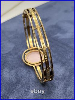 Antique Hand Carved victorian Cameo Roman Gold Filled bangle Bracelet