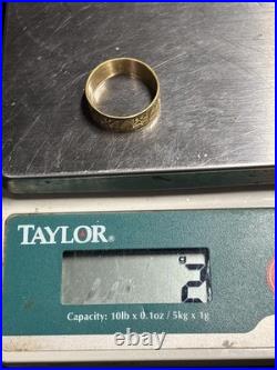 Antique Hand Chased Gold Filled Victorian Ring Size 8-8.5