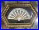 Antique Lace Hand Fan Framed in Ornate Gold Frame Victorian Style