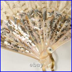 Antique Lace & Mother Of Pearl Hand Fan