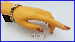 Antique Lady Filigree Hand Victorian Gilt 925 Sterling Silver Hand Cuff Braclet