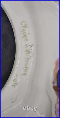 Antique Limoges T&V France Pedestal Bowl/Stand Dated/Signed 1904 LOCAL PICKUP