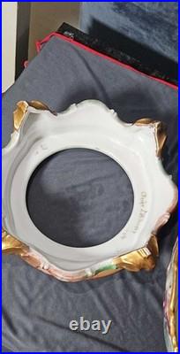 Antique Limoges T&V France Pedestal Bowl/Stand Dated/Signed 1904 LOCAL PICKUP