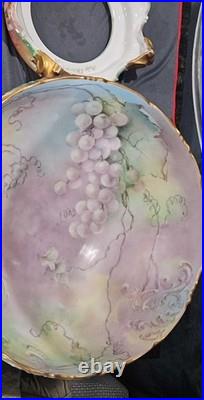 Antique Limoges T&V France Pedestal Bowl/Stand Dated/Signed 1904 LOCAL PICKUP