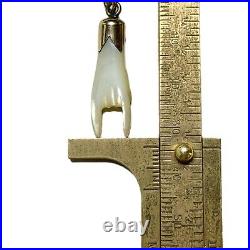 Antique Mano Cornuto Pendant Fob, Gold Fill + Mother of Pearl