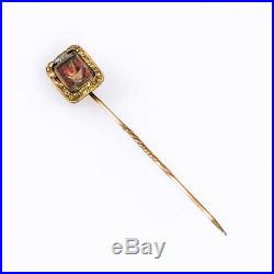 Antique Odd Fellows Heart in Hand Stick Pin Georgian Victorian Fraternal Masonic