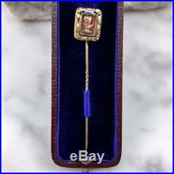 Antique Odd Fellows Heart in Hand Stick Pin Georgian Victorian Fraternal Masonic