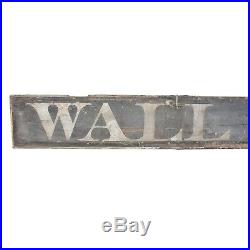Antique Painting Wooden Sign c. 1880s Hand Painted Victorian Letters AAFA