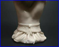 Antique Parian Ware Porcelain Figurine Victorian Hand Spill Vase 7.75 Amphora