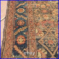 Antique Perssian Rug Hand Knotted Malayer 1880 FarmhouseChic Distressed 100%WOOL