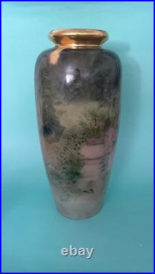 Antique Porcelain Portrait Vase Hand Painted with Beautiful Women Austria 17