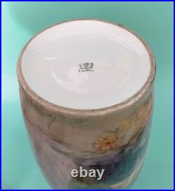 Antique Porcelain Portrait Vase Hand Painted with Beautiful Women Austria 17