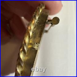 Antique Rare Portrait of French Woman Hand Painting Miniature Pin Brooch