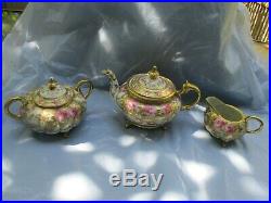 Antique Roses Nippon Hand Painted Tea/Coffee Set, Beautiful Roses Gold Trim