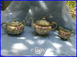 Antique Roses Nippon Hand Painted Tea/Coffee Set, Beautiful Roses Gold Trim