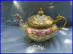 Antique Roses Nippon Hand Painted Tea/Coffee Set, Beautiful Roses Gold Trim