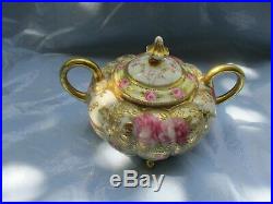 Antique Roses Nippon Hand Painted Tea/Coffee Set, Beautiful Roses Gold Trim