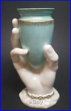 Antique Royal Worcester Parian Ware Porcelain MRS HADLEY'S Hand Vase with Urn