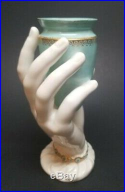 Antique Royal Worcester Parian Ware Porcelain MRS HADLEY'S Hand Vase with Urn