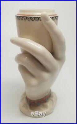 Antique Royal Worcester Parian Ware Porcelain MRS HADLEY'S Hand Vase with Urn