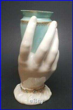 Antique Royal Worcester Parian Ware Porcelain MRS HADLEY'S Hand Vase with Urn