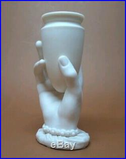 Antique Royal Worcester Parian Ware Porcelain MRS HADLEY'S Hand Vase with Urn 1864