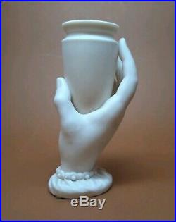 Antique Royal Worcester Parian Ware Porcelain MRS HADLEY'S Hand Vase with Urn 1864