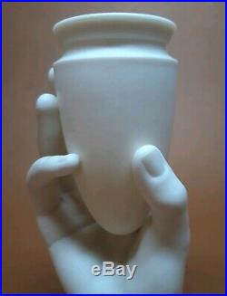 Antique Royal Worcester Parian Ware Porcelain MRS HADLEY'S Hand Vase with Urn 1864