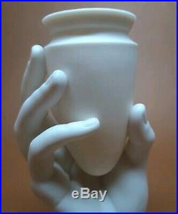 Antique Royal Worcester Parian Ware Porcelain MRS HADLEY'S Hand Vase with Urn 1864