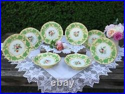 Antique Samuel Alcock dessert service. Superbly hand painted c. 1855