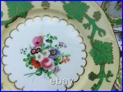 Antique Samuel Alcock dessert service. Superbly hand painted c. 1855