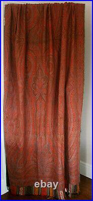 Antique Scottish Hand-woven Paisley Long Crinoline Shawl