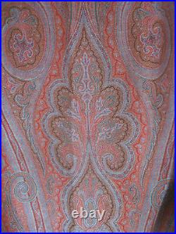 Antique Scottish Hand-woven Paisley Long Crinoline Shawl