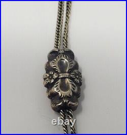 Antique Victorian 10k Gold Hand Fist Fob Long Watch Or Slide Chain Necklace 27