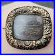 Antique Victorian 14K Gold Mourning Brooch Hair Works Hand Carved Designs 4.4 Gr
