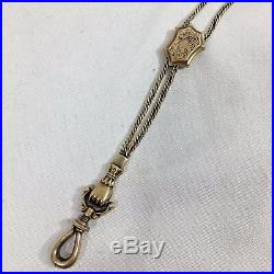 Antique Victorian 14K Gold Pocket Watch Chain Fob With Monkey Paw Hand 40 27g