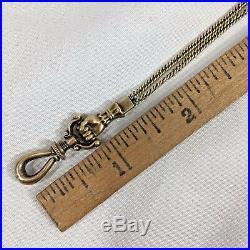 Antique Victorian 14K Gold Pocket Watch Chain Fob With Monkey Paw Hand 40 27g
