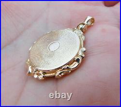 Antique Victorian 14k Gold Hand Chased Floral Locket