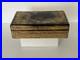 Antique Victorian Anglo-Indian Gilt Laquer Jewelry Box Hand Painted Kashmir 1880