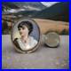 Antique Victorian Art Nouveau Hand Painted Neapolitan Fisher Boy Portrait Brooch