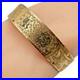 Antique Victorian Botanical Hand Carved Gold Filled Bangle Bracelet