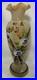 Antique Victorian Bristol Glass Vase Hand Painted Enamel EUC